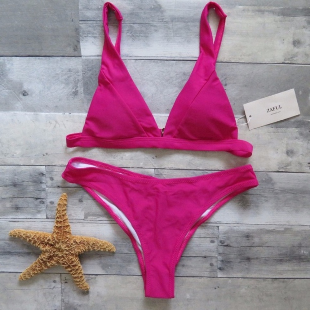 Zaful Hot Pink bikini